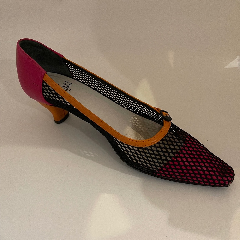 Charles Jourdan (Paris) Mesh/Leather Dress Shoe